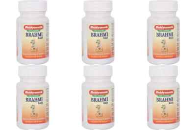 6 x Baidyanath Brahmi Bati 80 Tablets Herbal Ayurvedic Mind Wellness