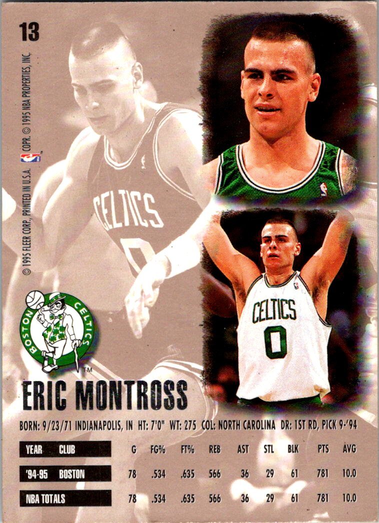 1995-96 Ultra #13 Eric Montross | eBay