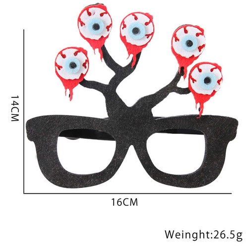 Cartoon Plastic Glasses 2PC Party Decoration Halloween Props Glasses Photo Prop - Picture 31 of 56