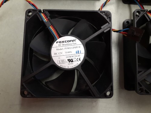 (4) FoxConn PV903212PSPF 0C 0.60A 12V DC Brushless Fan 0WC236 WC236 - Picture 2 of 3