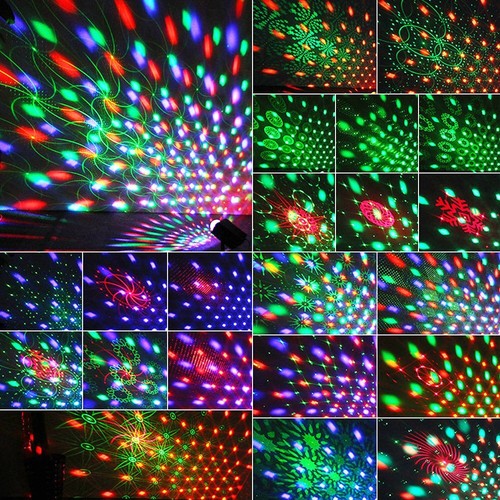 16IN1 Party Lights Disco Ball Light LED RGB Laser Disco Party Club Strobe Lamp - Picture 4 of 19