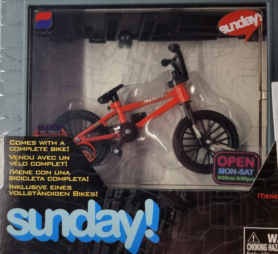 Flick Trix Bike Shop Sunday Display Case And Red BMX Bike BMX - Image 4 of 4