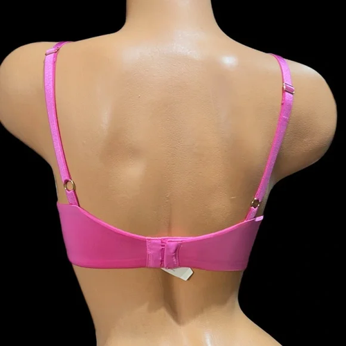 Reggiseno Victorias Secret Dream Angels Demi sfoderato Demi pizzo rosa 32D nuovo - Foto 2 di 7
