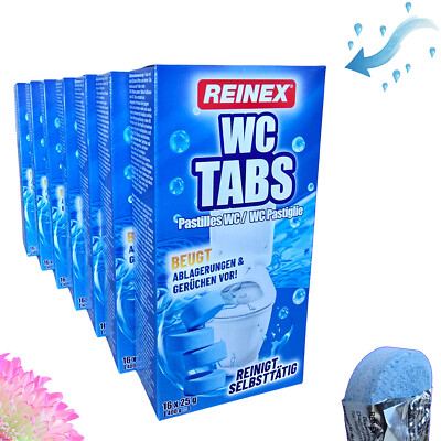 WC-Tabs Klosteine Entkalkung Toilette  Kalklöser verhindert Kalk - 112 Stück