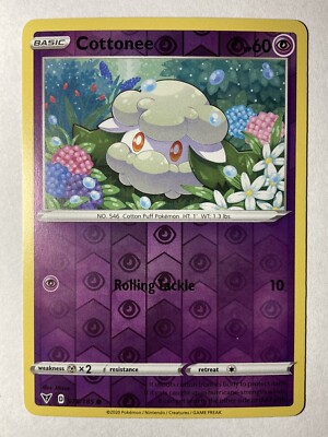 Pokemon Karte Cottonee - Reverse Holo - 075/185 - Vivid Voltage - EN - NM