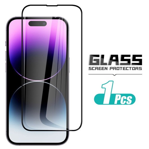 Protector For iPhone 16 15 14 Pro Max 13 12 11 8 Plus Full Cover Tempered Glass - Picture 12 of 15