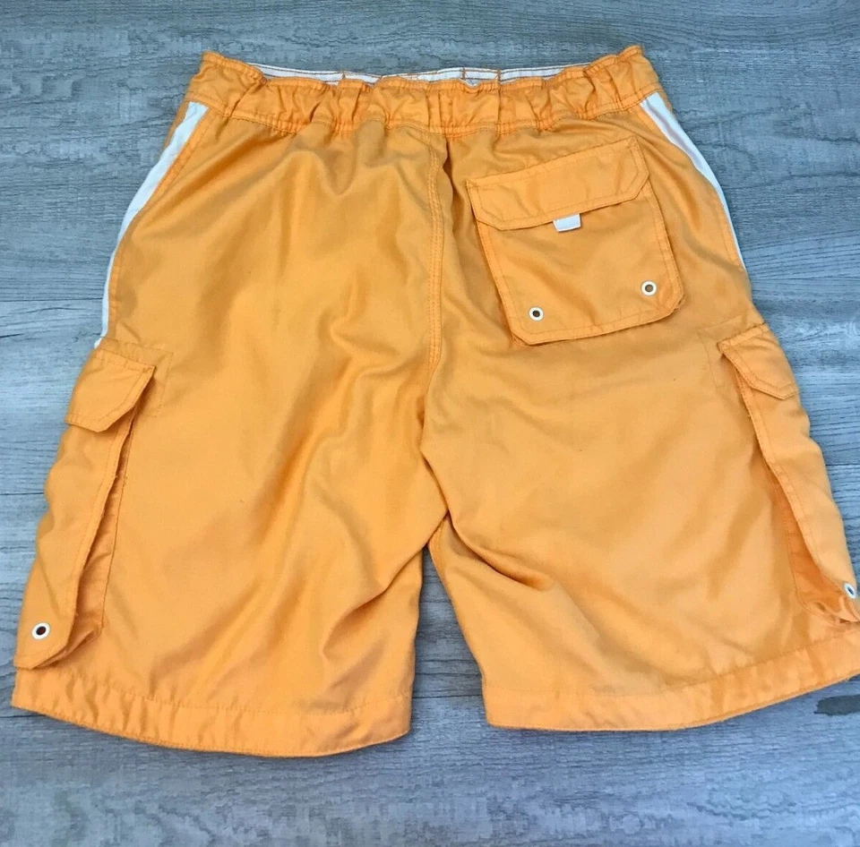 Pantalones cortos de baño Joe Boxer para hombre talla mediana amarillos Foto 3 de 4