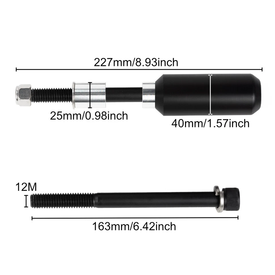 Shock Slider Frame & Crash Bar Guard Protection For Dyna Street Bob FXDBI 06-11 - Image 4 of 4