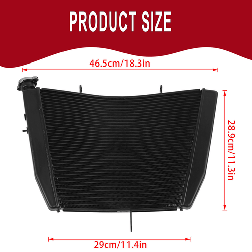 Motorcycle Radiator Cooler Cooling For Suzuki GSXR750 GSXR 750 2004-2005 K4 K5 - Picture 2 of 10