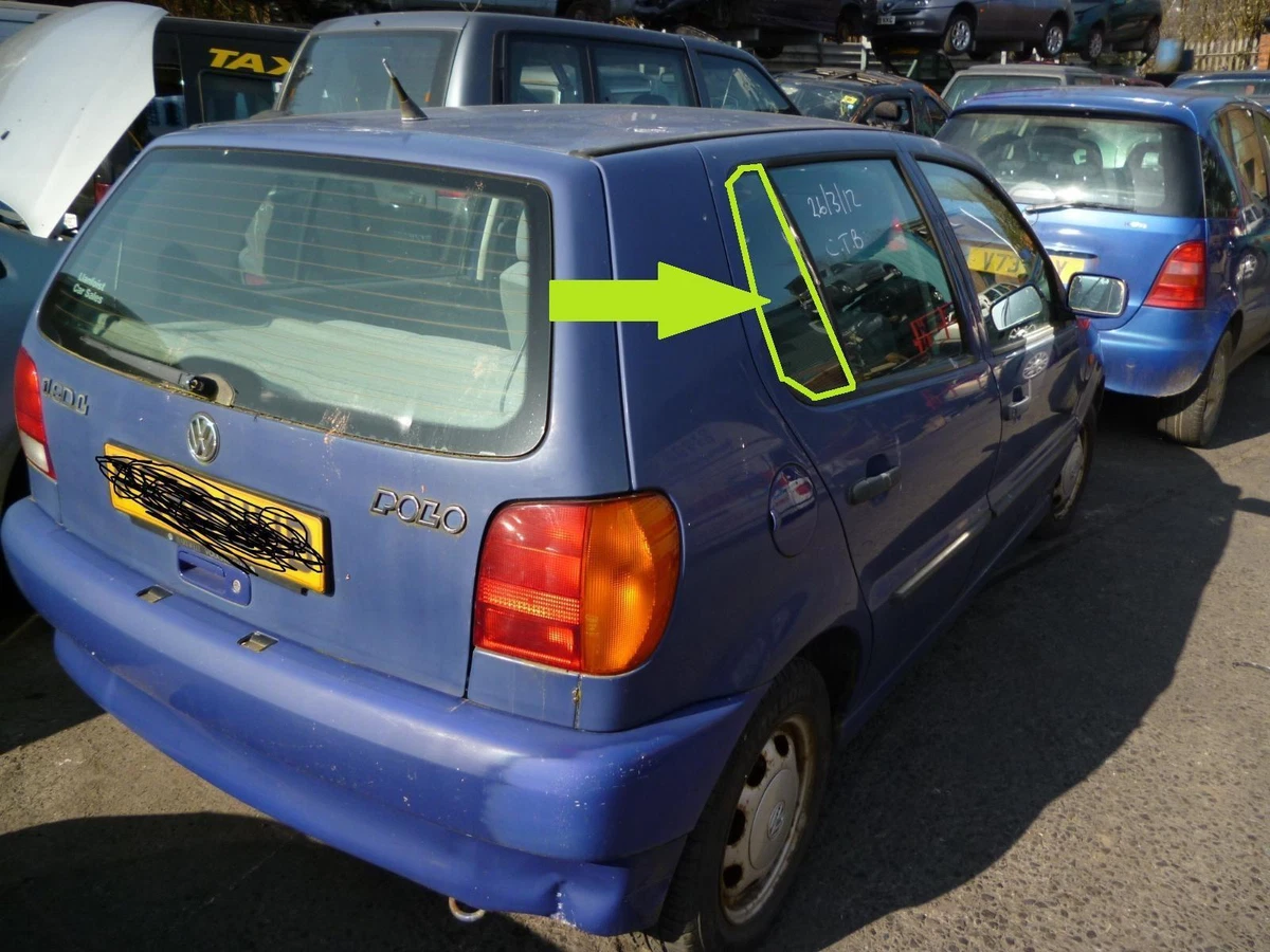 VW Polo 95 99 6N O S Drivers Rear Quarter Glass Window 5 Door