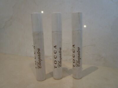 TOCCA CLEOPATRA EAU DE PARFUM SPRAY WHITE LARGE VIALS (LOT OF 3) SEE DETAILS
