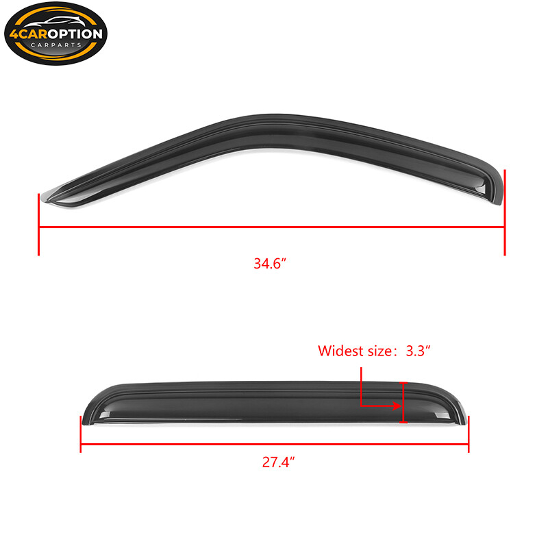 Fits 0207 Jeep Liberty KJ Window Visors Rain Sun Guard Vent 4Pc Set