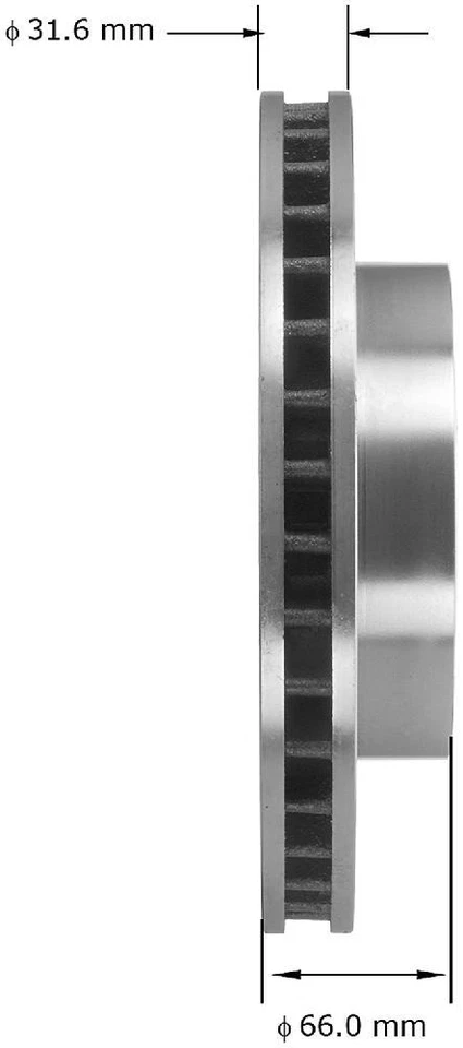 Disc Brake Rotor fits 1980-1993 Dodge Ramcharger,W150 W250 W350  BENDIX - Image 3 of 3