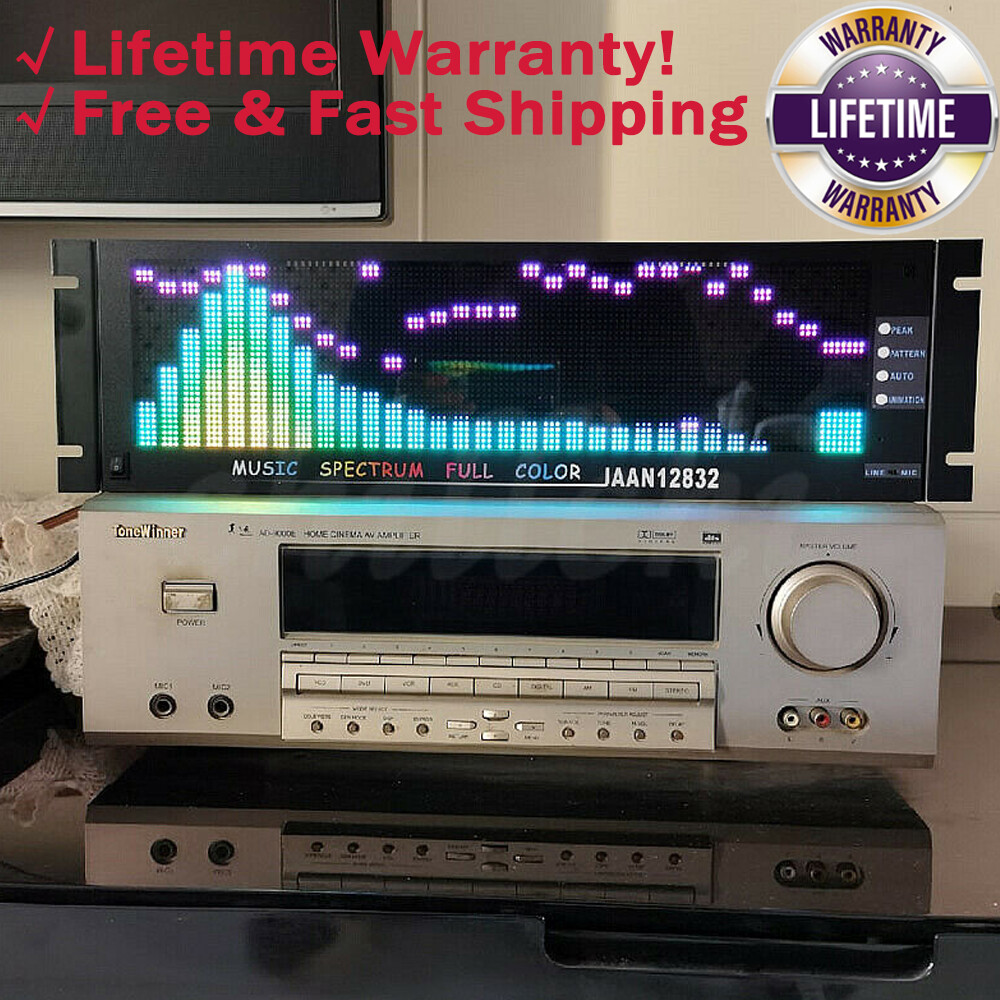 JAAN12832 Music Spectrum Rhythm Light Display With 2U/3U Rack Support Remote