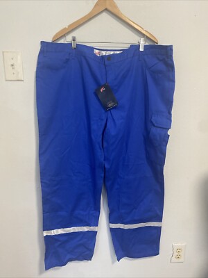 Red Wing Pants Mens 48 X 30 Blue Visibility Reflective Striped Work Cargo
