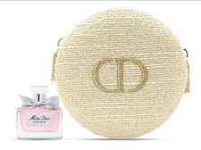 DIOR Mini Round Case/Pouch/box Perfume Sample VIP Gift Set, New In Box.