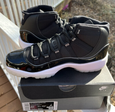 AIR JORDAN 11 RETRO JUBILEE 25th ANNIVERSARY (GS) SIZE 6.5 BLACK