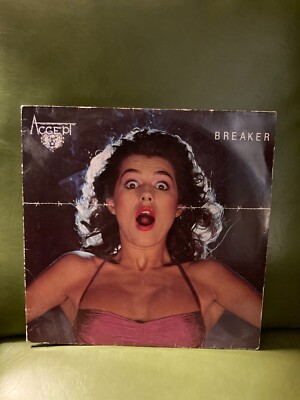 Accept - Breaker LP Vinyl Brain Records Original Press 1981 VG+