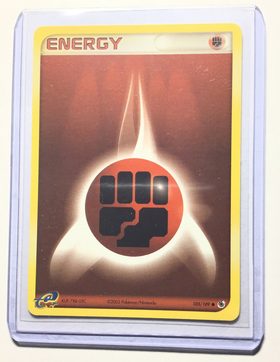 FIGHTING ENERGY - 105/109 - Ruby & Sapphire - Pokemon Card