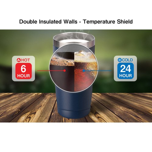 20oz Stainless Steel Tumbler Slider Lid Vacuum Insulated Travel Cup Coffee Mug - Picture 62 of 91