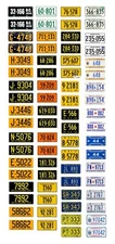 1/18 scale model car assorted District of Columbia license plates state tags