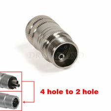 Dental High Speed handpiece Adapter Changer Connector from 4 hole to 2 hole UK A