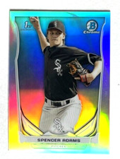 2014 BOWMAN DRAFT CHROME SPENCER ADAMS 1ST REFRACTOR CHICAGO WHITE SOX #CDP42