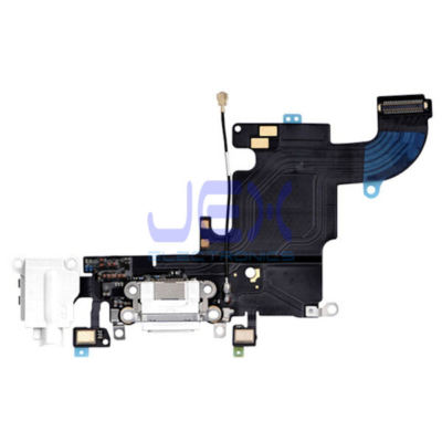 White/Gold Charging Port/dock Microphone Headphone jack Flex Cable for Iphone 6S