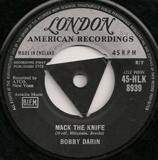 Bobby Darin - Mack The Knife (7", Tri)