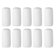 10 Pack Silicone Bottle Covers for Travel, Stretching Elastic Sleeves, White