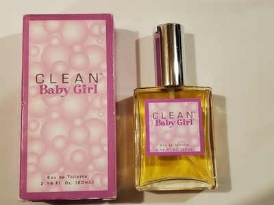 CLEAN BABY GIRL by DLISH FRAGRANCES 2.14oz 60ml EDT perfume RARE *FREE SHIPPING*