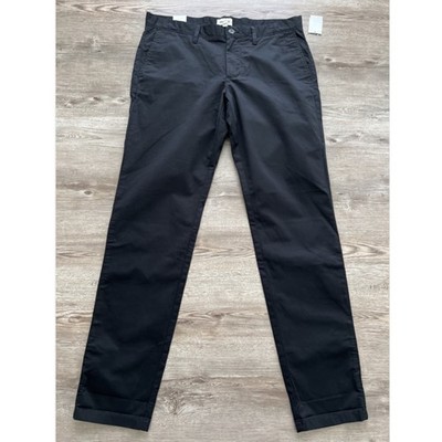 Open Edit Nordstrom Skinny Fit Chino Pants Mens 34x33 Black NWT