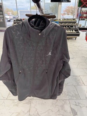 Men's NIKE AIR JORDAN ULTIMATE FLIGHT HYBRID Jacket Grey Color Size L