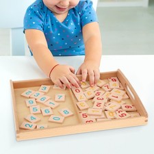 Montessori Activity Tray Montessori Materials 2 Compartments Sensory Toy
