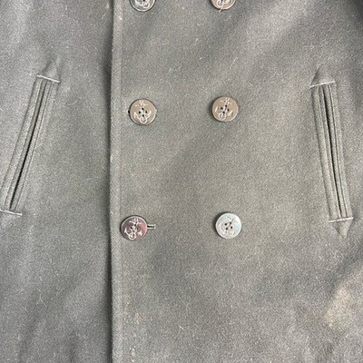 その他 Sterlingwear of Boston Anchor Collection Sterlingwear Boston Anchor Collection Mens M Wool Pea Coat Black