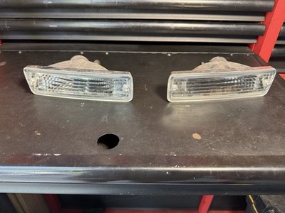 Circuit Sports Clear Front Turn Signal Lights set for 89-90 240SX S13Pignose