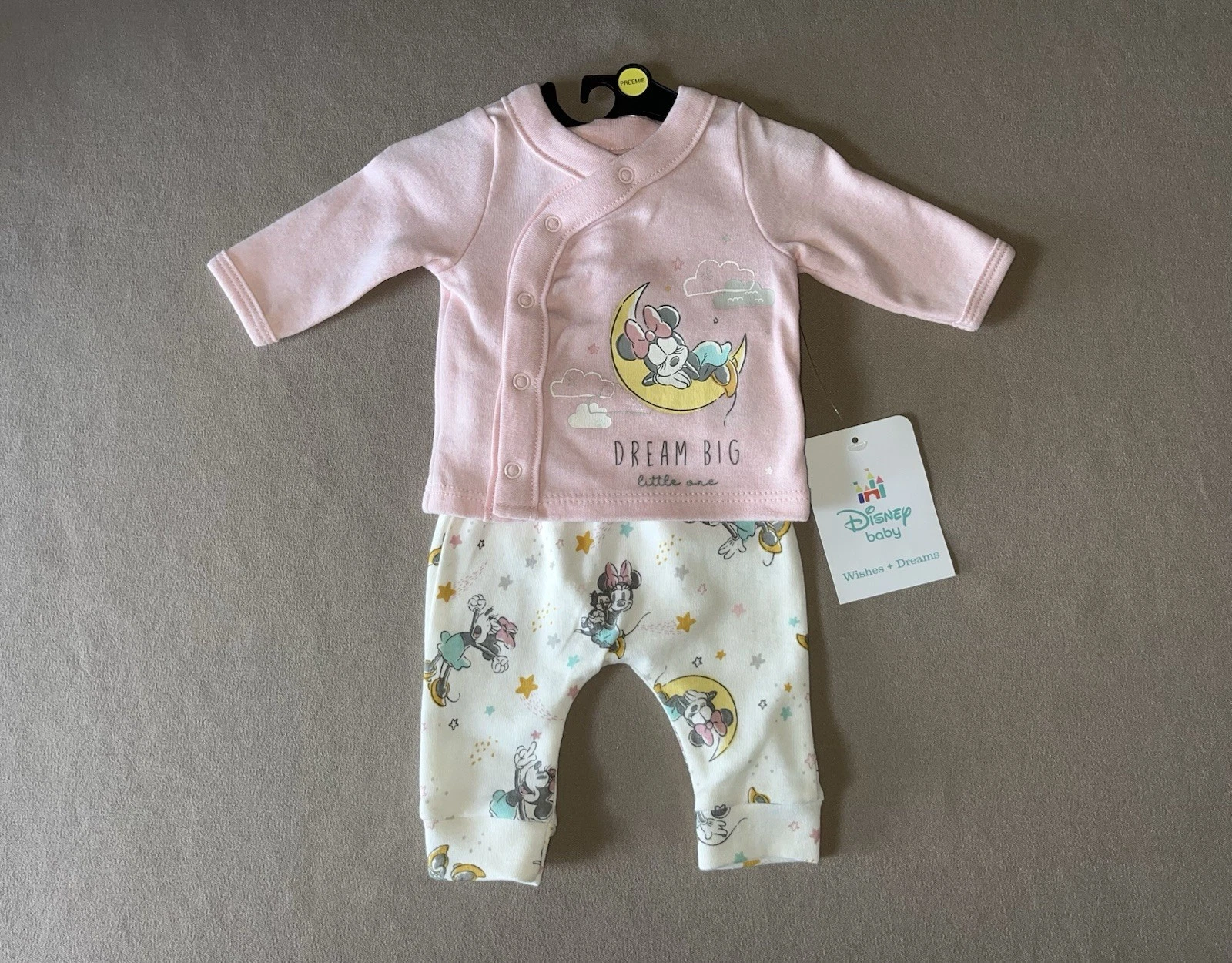 Disney Baby Girls “Minnie Mouse” Preemie Long-Sleeve Top & Pants, New with Tags!