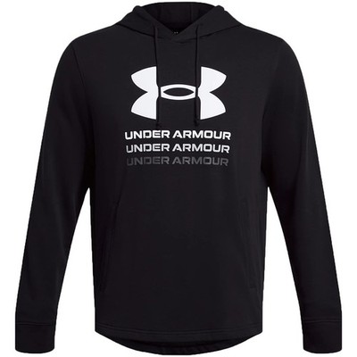 Bluza męska Under Armour UA Rival Terry Graphic Hoodie czarna 1386047 001 L