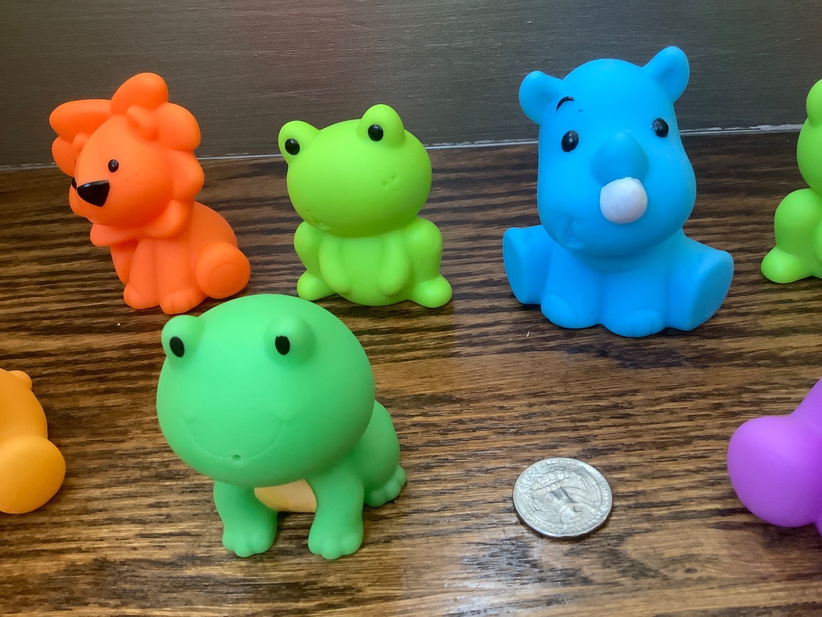 Infantino Rubber Animal Bath Tub Toys - (Mixed Lot of 8)