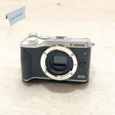 Canon EOS M6 Silver Mirrorless Digital Camera 24.2MP Body Dual Pixel CMOS AF Exc
