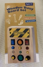 Montessori Wooden Busy Board Toy for 3  Years Sensory Board, New