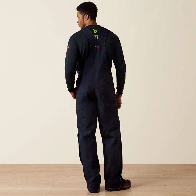 Babero corto Ariat para hombre resistente al fuego (FR) de lona sin forro M (32-34), azul marino Foto 2 de 4