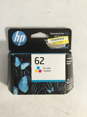 Original HP 62 Tri-Color Standard Yield Ink Cartridge Exp Mar-Aug 2026