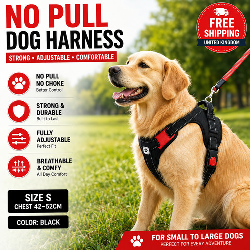 Dog Harness No Pull For Small Medium Large Dogs Anti Pull Strong And Adjustable