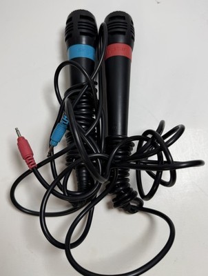 SingStar Bundle 2 Microphones Sony PlayStation 2 PS2/PS3 No Dongle/ USB No Game