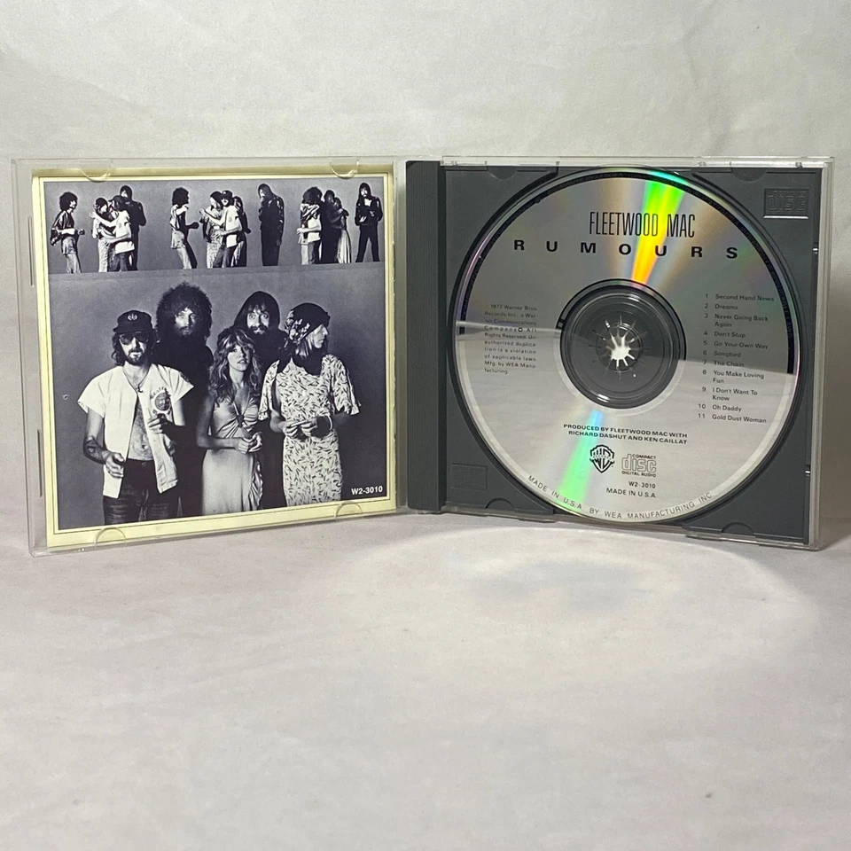 Fleetwood Mac Rumours CD Album W2-3010 Warner Bros Records 1977 Foto 2 de 4
