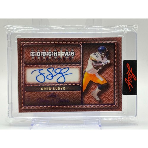 2025 Leaf Glory of the Game Greg Lloyd Tough As Leather Auto 7/8 SP Steelers - Bild 1 von 2