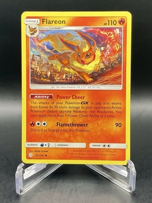 Flareon 25/236 Sun & Moon: Cosmic Eclipse (2019) Uncommon Pokemon TCG LP+