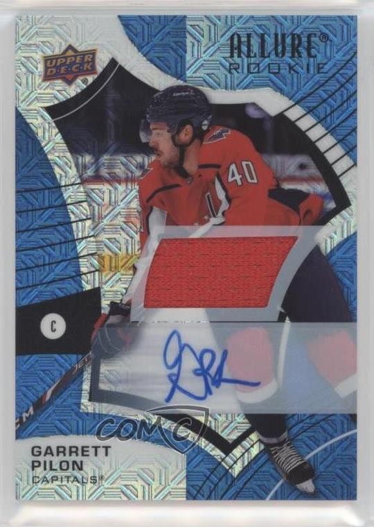 2021 Allure Rookies Blue Line Jersey 35/75 Garrett Pilon #110 Rookie Auto RC 1r5