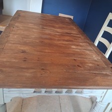 Vintage Country Style Rustic Shabby Chic Kitchen Table 4 Seater